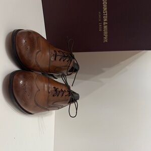 Johnston & Murphy Men's Tan Oxford Shoes